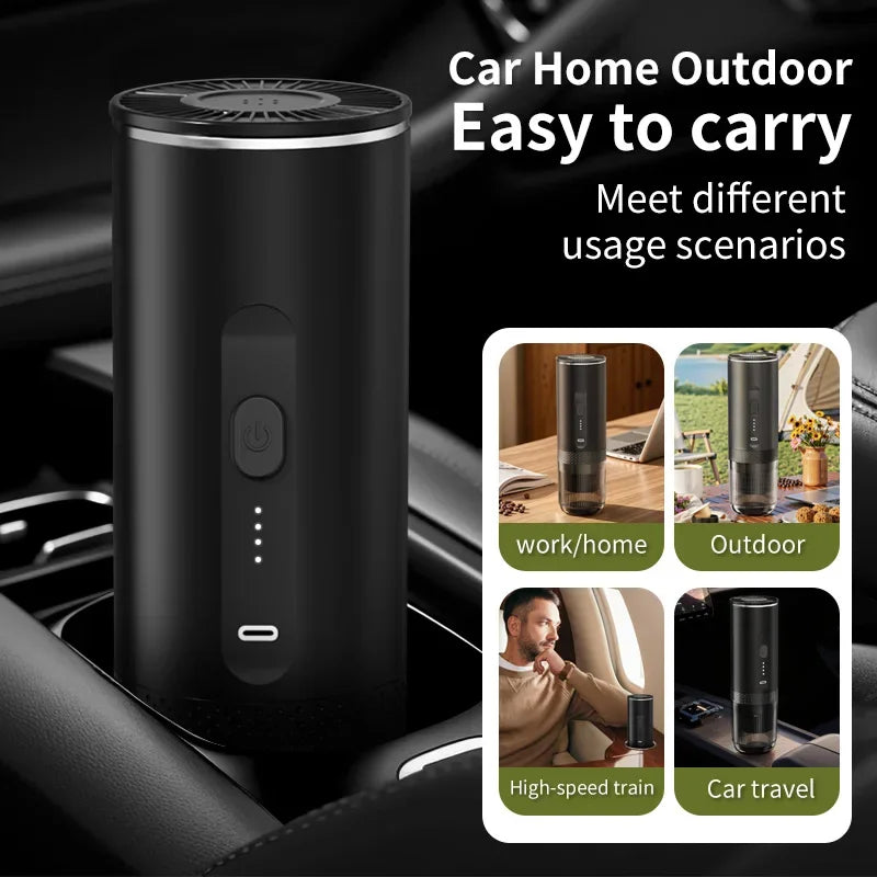 Travel 2-in-1 Wireless Portable Espresso Coffee Machine for Car & Home Camping