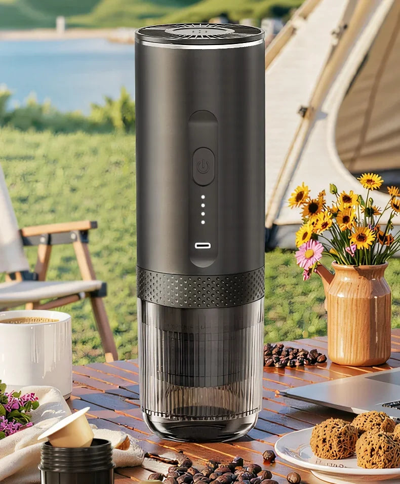 Travel 2-in-1 Wireless Portable Espresso Coffee Machine for Car & Home Camping