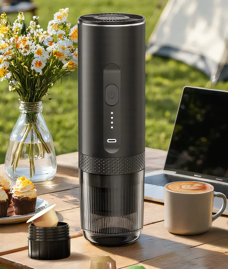 Travel 2-in-1 Wireless Portable Espresso Coffee Machine for Car & Home Camping