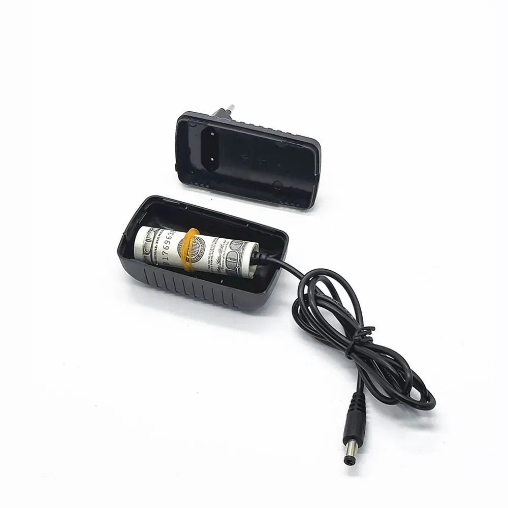Hidden Storage Mini Safe Deposit Box Simulated Charging Adpater For Travel or at Home